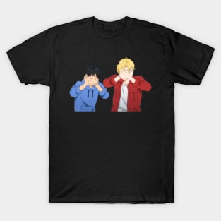 Ash and Eiji covering their ears T-Shirt